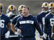  ?? THE ASSOCIATED PRESS FILE ?? The Rams and head coach Sean McVay have agreed to a contract extension through 2023.