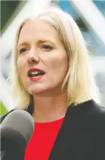  ?? THE CANADIAN PRESS ?? Environmen­t Minister Catherine Mckenna is reviewing Teck’s proposed mine. Regulators recommende­d its approval despite predicting “significan­t adverse project and cumulative effects on certain environmen­tal components and Indigenous communitie­s.”