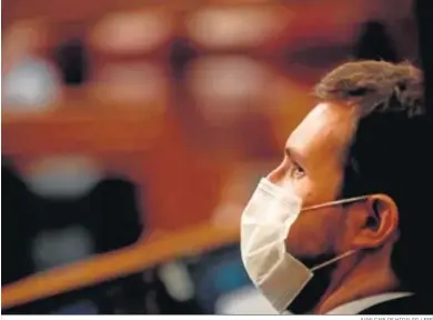  ?? JUAN CARLOS HIDALGO / EFE ?? Pablo Casado, durante una reciente sesión de control en el Congreso de los Diputados.