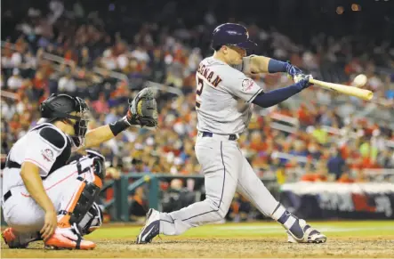  ?? Alex Trautwig / MLB Photos via Getty Images ?? The Astros’ Alex Bregman opened the 10th inning with a home run and was named the All-Star Game’s Most Valuable Player.