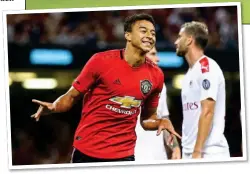  ?? ?? LEVEL BEST: Rashford (top) and Lingard kept United’s pre-season record intact