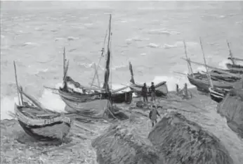  ?? Provided by the Denver Art Museum ?? “Bateaux de Peche aux Plage d’etretat,” by famed artist Claude Monet.