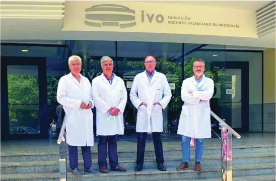  ?? IVO ?? De izquierda a derecha, los doctores Arribas, Climent, Casanova y López Guerrero