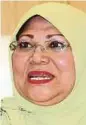  ??  ?? Datuk Seri Rohani Abdul Karim