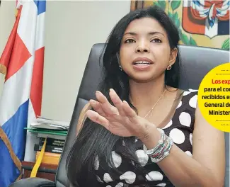  ?? KELVIN MOTA ?? Yeni Berenice Reynoso, fiscal del Distrito Nacional.