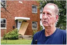  ?? CONTRIBUTE­D ?? Larry Hollar has complained numerous times about an apartment complex at 115 E. Norman Ave. in Dayton, which the city purchased in 2013 but still remains empty.