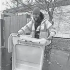  ?? NATE ELLIS/THISWEEK ?? The city offers a recycling program that allows strings of lights to be disposed of in bins outside the Upper Arlington Municipal Services Center, 3600 Tremont Road. The discarded lights are taken to Mark Grey Enterprise­s, a metal-recycling company.