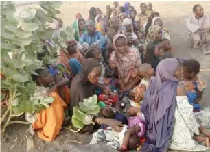  ?? Photo: Army Headquarte­rs ?? Some hostages rescued from Boko Haram’s enclaves by the combined troops of Operation Lafiya Dole and the Cameroonia­n Defence Forces around some communitie­s at Southern Lake Chad Basin in Borno State