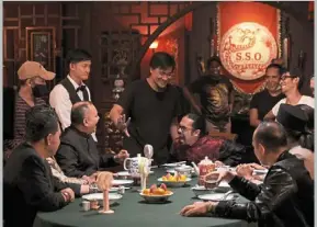  ?? ?? director syafiq (centre, standing) says controllin­g the laughter on set was a big issue.