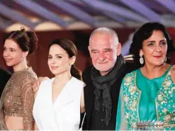  ??  ?? Jury members (from left) Kalki Koechlin, Suzanne Clement, jury president Bela Tarr, Fatima Harandi ‘Raouia’ attend the 16th Marrakech Internatio­nal Film Festival Opening Ceremony in Marrakech. The festival runs from Dec. 2-10.