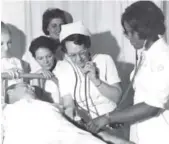 ??  ?? Students in the licensed practical nursing programin 1970, above; constructi­on trades courses helped the country respond toWorld War II. Denver Public Library, Western History Department
