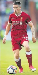  ??  ?? WANTED Liverpool’s Ryan Kent