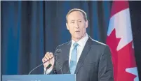  ?? TIJANA MARTIN THE CANADIAN PRESS ?? Peter MacKay announced Monday that he has made the “difficult” decision not to resume his political career.