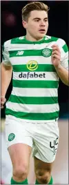  ??  ?? James Forrest is glad to play midweek games