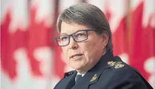  ?? ADRIAN WYLD THE CANADIAN PRESS ?? Liberals stopped short of a full-throated defence of RCMP Commission­er Brenda Lucki.