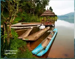  ??  ?? Lake Bunyonyi in Uganda, Africa
