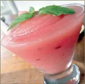  ??  ?? TEMPTING: Watermelon daiquiri at Balboa Bar.