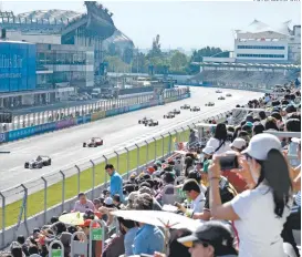  ??  ?? La carrera de este año de Fórmula E en México