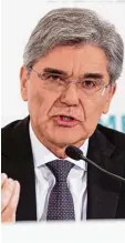  ?? Foto: Sven Hoppe, dpa ?? Mann mit Visionen oder harter Manager? Neuen Berichten zufolge will Siemens Chef Joe Kaeser viele Jobs streichen.