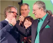  ??  ?? La storia Roberto Maroni e Umberto Bossi alla chiusura della campagna 2013, in Fiera