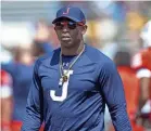  ?? BARBARA GAUNTT/THE CLARION-LEDGER ?? Jackson State coach Deion Sanders is a splashy hire for Colorado.