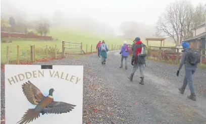  ?? Pictures: Carolyn Hills ?? The autumn mist spoiled many of the views.