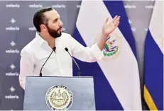  ?? EFE ?? El presidente de El Salvador, Nayib Bukele.