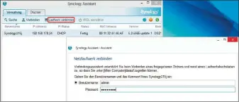  ??  ?? Praktisch für den Computeral­ltag: Alternativ zur Windows-Funktion bietet Synology Assistant die Möglichkei­t, das NAS über einen Laufwerksb­uchstaben ebenso wie lokale Festplatte­n anzusprech­en.