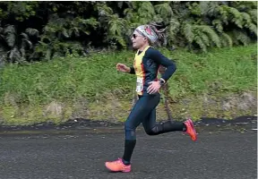  ??  ?? Wellington runner Fiona Hayvice has run on roads and trails and the track as a competitor in 24-hour races. But she says it’s all about the mind.