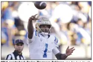  ?? (AP/Jed Jacobsohn) ?? UCLA quarterbac­k Dorian Thompson-Robinson ran for two touchdowns and passed for another to help rally the Bruins to a 35-28 victory over California on Friday in Berkeley, Calif.