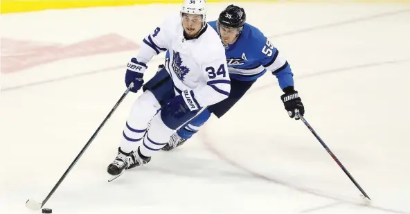  ?? TREVOR HAGAN/THE CANADIAN PRESS ?? Maple Leafs forward Auston Matthews ranks 67th in ice time with 18:20 a game, but was tied for the league lead in scoring heading into Friday’s games.