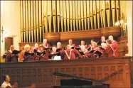  ?? Contribute­d photo ?? Winsted's 20th annual Harmony For Hunger concert at the Second Congregati­onal Church will be held May 6.