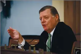 ?? AL DRAGO — POOL ?? Rep. Tom Cole, R-Okla., speaks during a hearing on Capitol Hill in Washington.