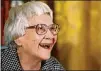  ?? CONTRIBUTE­D BY CHIP SOMODEVILL­A/GETTY IMAGES ?? Harper Lee.