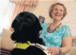  ??  ?? FAITHFUL FRIEND: Tireless blind campaigner Jill Allen-king has written a book paying tribute to her dogs