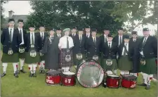  ??  ?? Cullen Pipe Band performing at the Centenary Cullen Feis in 1998.