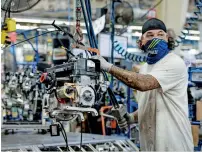  ?? — Reuters ?? Total industrial production in the US fell 1.3 per cent in September, according to the Federal Reserve data, a surprise drop as economists were forecastin­g a modest increase.