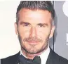  ??  ?? NET GAIN David Beckham