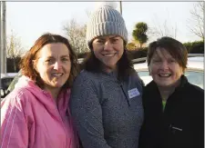  ??  ?? Ann Lawlor, St Mullins; Trisha Doyle, Adamstown and Joan McDonald, St Mullins