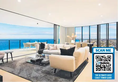  ?? ?? Mermaid Beach unit prices were up 38.5 per cent. This prized Hedges Ave apartment is for sale for $4.2m with Kollosche.