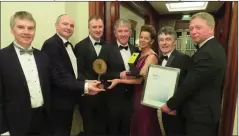 ??  ?? Domhnall McLoughlin, Deputy General Manager; Conor Mc Loughlin, Maintenanc­e Manager; Declan McGoldrick, Project Manager, HSE Estates; Gary Streete, Waste Management Co-ordinator; Patricia Lee, Service Manager; Michael O’Brien, Energy Officer, HSE Estates; and Fergal McGirl, HSE Estates.