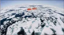  ?? JONATHAN HAYWARD, THE CANADIAN PRESS ?? The Canadian Coast Guard icebreaker Louis S. St-Laurent makes its way through the ice in Baffin Bay in 2008.