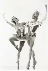  ?? Courtesy Jocelyn Vollmar ?? Vollmar with Richard Carter in the Ballet’s 1958 production of “Beauty and the Beast.”