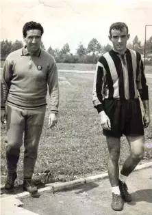  ?? ARCHIVIO ?? Mario Corso con Helenio Herrera, il tecnico della Grande Inter