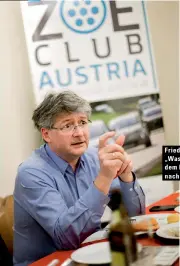  ??  ?? Friedrich Müller:
„Was für ein Idiot fährt mit dem Elektroaut­o von Wien nach Graz, wurde ich gefragt.“