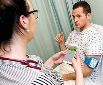 ??  ?? Groundbrea­king: The snap40 device is being trialled in NHS Lothian and Fife