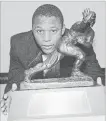  ??  ?? Oklahoma State’s Barry Sanders, who ran for at least two touchdowns in every game he played that season and at least four on seven occasions, won the Heisman Trophy 30 years ago today.