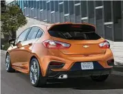  ??  ?? The 2017 Cruze Hatch offers the design, engineerin­g and technologi­cal advancemen­ts of the 2016 Cruze sedan in a functional, sporty package with added cargo space.