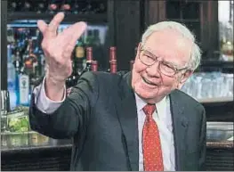  ?? CHRIS GOODNEY / BLOOMBERG ?? El inversor norteameri­cano Warren Buffett