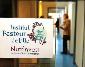  ??  ?? L’Institut Pasteur de Lille est très engagé dans la recherche nutritionn­elle.